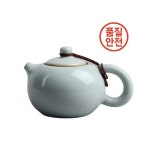 다도세트WSHYUFEI Jingdezhen 수제 화이트 도자기 시시 주전자 양 지방 옥 차 세트 중국 다도 선물 : 염포산업