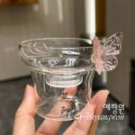 [다도 보이차] 예향원 핸드메이드 버터플라이 글라스 차거름망 세트 E-10468 : 예향원