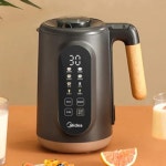 Midea 대두유 기계, 1L 용량, 자동 요리 및 청소 기능, 여과 없는 미세 질감, 220V : 프린스타43