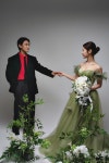 (대여) 51 그린 칼라 컬러 유색 셀프웨딩스튜디오 야외촬영 2부피로연드레스 : 셀프웨딩홈