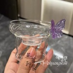 [다도 보이차] 예향원 핸드메이드 버터플라이 글라스 차거름망 세트 E-10468 : 예향원