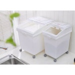 밀가루 보관통 잡곡 이동식 100L 용기 보관함 밀가루통 스탠쌀통 1 슬라이드F=8890(15kg) : NEXT-STEP