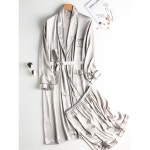 남성 실크 냉장고 잠옷 반바지 로브 H6101 더스트 가운 : 나기마켓