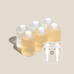 논라벨 천연 맨손설거지 저자극 주방세제  3L 세트(히노키 500ml 3개+파촐리 500ml 3개+펌프 2개) : 논라벨