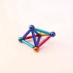 구슬 막대 초강력 창의력 마그네틱볼 스틱 5mm 컬러+12mm 자석교구 큐브 단일상품 : 다온앤루이