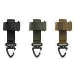 [누리공구]Molle 조정 가능한 장갑 홀더 열쇠 고리 체인 헤비 듀티 소방관 스트랩 캠핑 하이킹 작업을위한 미니 카라비너   클립 : 재윤상사17