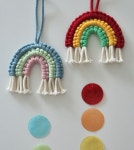 DIY 마크라메키트 무지개 자개모빌 만들기 KIT : 구월공방