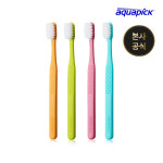 [오늘출발] 아쿠아픽 슈퍼소프트 칫솔 미세모 부드러운 항균 잇몸관리 어금니 치과 교정 4개입, 1개 : 아쿠아픽 스토어
