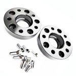 2PCS 25mm 1 인치 (1 ) 폭스 바겐 Touareg 7L Transporter 5x120 CB 65.1 용 단조 휠 스페이서 10pcs 14X1.5 콘 나사 포함... 