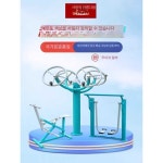 JOYZOE 체육시설 야외운동기구 운동기구 공원운동기구 싱글 복부 보드 : 조이-조이