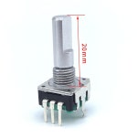 360 15MM 코딩 푸시 전위차계 오디오 EC12 RE12 인코더 위치 20MM 핸들 15mm half shaft : 에스에스컴퍼니6