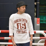 WAREHOUSE 웨어하우스 25SS FRANKLIN CENTRAL 7부 반팔 티셔츠 Lot 4063 블랙 화이트 : 노브 마켓