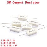 저항기 5W 7R 6R 2R 9OHM 전력 시멘트 저항 9R 8R 3R 10PCS 4R 2 ohm : 요엘톤