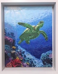 빛나는 바다정원 (손그림 아크릴화 액자포함) : 나겸 작업실