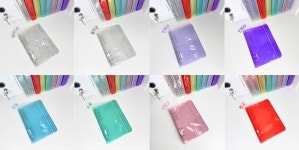 6공 글리터 다이어리 커버 a6 바인더 투명 포토북 스티커 모음집 베이직코 : 베이직코 Basic.co