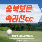 충청도 보은 속리산cc 36홀 골프텔까지 즐기는 1박2일골프 : 일박이일자이언트골프