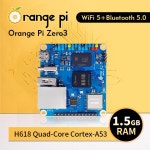 Orange Pi Zero 3 1.5GB RAM DDR4 Allwinner H618 미니 PC 보드 와이파이 Bluetooth BLE SBC 단일 컴퓨터 : LUNA COMPANY