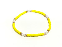 [제이드의 오리본오]Lemon Shine Pearl Shell(레몬 샤인 자개)시드비즈팔찌 : 제이드의 오리본오