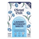 클린컬트 세탁 세제 시트 재밀봉 가능한 상자 얼룩 퇴치 효소 3가지 신선한 린넨 60 하중 거친 화학 물질 없음 지저분하지 않음 플라스틱... 
