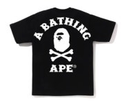 (베이프정품) 빅 에이프 크로스본 컬리지 반팔티 BIG APE CROSSBONE COLLEGE TEE : 망나니즈