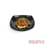 구구상점 사각멜라민접시 21cm 식당그릇 멜라민식기 반찬그릇 : 구구SJ