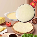 크레페기계 밀전병 팬케이크 춘빙 접시/거품기 계란지단 18cm 테두리형/반죽 프라이팬 : 위너블스토어
