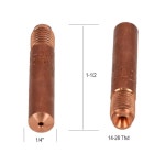 TWECO 2, 3, 4 및 LINCOLN MAGNUM 200, 300, 400 건 MIG 용접 14-35 25 팩 용 STARTECHWELD 1435 미그 접점 팁 035 : 하운모어