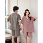 용환의 반바지 병원복 트임 밸크로 환자복 마사지 XL R숏백오픈그레이남 : 반픽2