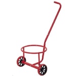 양동이 핸드카트 빠께스 운반 손수레 핸드카 랙 바퀴달린 이동 구루마 싱글 배럴 정원차 : 화이트트리004