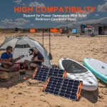 SOLAR POPO 태양광 패널 커넥터 Anderson Y 병렬 어댑터 케이블, 휴대용 발전소 발전기를 위한 역전류 보호 기능이 있는 케이블 : maaq8