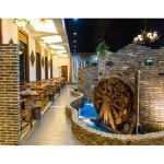 물레방아 직경120cm 펌프세트 목재 연못가 아파트조경 직경 조경 : 쇼미해구