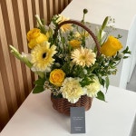 반포 서초꽃배달 당일주문 노랑 꽃바구니 보타니카꽃집 : In Full Flower