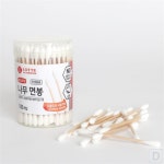 또와찌스토어 나무 면봉 100개입(원형) 귀이개면봉 목욕탕면봉 면봉대용량 : 또와찌스토어