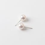 캐러벨 925실버 진주 은침 귀걸이 6mm 8mm : 캐러벨