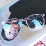 흰색 하얀뿔테안경 뿔태 : Plan E