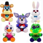 FNAF 프레디의피자가게 프레디 피자가게 보니 베어 시큐리티 브리치 캐릭터 인형 : 노란지붕