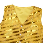 소년 반짝이는 스팽글 조끼, 재즈 힙합 댄스 공연 할로윈 카니발 원피스, 어린이 코스튬 : 유니텍 인터내셔널