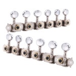 AED4 액세서리 기타 용 6R 머신 6L 튜너 현 페그 튜닝 실버 부품 12 스트링 어쿠스틱 Silver : 아나클레토몰