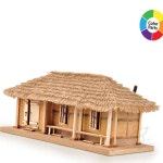 삼헌 DIY 목재 초가집 3칸 만들기세트 만들기활동 : 삼헌스토어