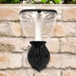 LED 태양광 3색 벽등 잔디 외부 정원조명 가로 옥상 보안 : 전교일등 사장님