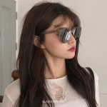 젠틀몬스터 선글라스 레이디랭 BRC11 브라운 클리어 라운드 뿔테 빅사이즈 남성 여성 : GLASSCODE3927