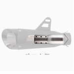 배기 소음기 소음기용 스테스 2행정용 ATV 시스템 커넥터 커버 : 보라돌이상회