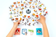 엄마의심부름 디럭스 200종 음식카드 보드게임 가족 파티 수학교구 어린이 초등학생 장난감 : 한결같이 보드게임