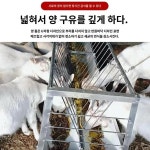 양먹이통 축사 자동 급식기 염소 송아지 사료통 대형 여물통 거치대 급수기 : 비스브레인