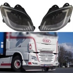 DAF XF 106 116 CF 트럭 헤드 램프에 맞는 1 PCS LED 전면 헤드 라이트 1857526 / 1835874 1857527 / 1835875 : 프린스타45