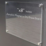 투명 아크릴 자석 냉장고 메모 보드판 붙이는 화이트보드 칠판 미니 스케줄 소형 무지 : 주식회사 바자