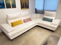 경기도광주오포가구단지 고희관갤러리 화이트 코너소파 타이디 원단 : 고희관 가구 갤러리