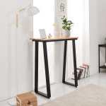 코벡사 원목 바 테이블 900 4색 모던우드바탁자 스틸프레임원목바탁자 원목철제사이드테이블 : 코벡사