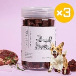 [유통 26.10] 진짜육포 강아지간식 양고기, 180g, 3개 : 청춘개밥