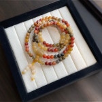 옥구슬 팔찌 신장 금옥 아벤츄린 멀티 서클 아쿠아마린 크리스탈 고대 스타일 디자인 평화 버 : 프리브몰